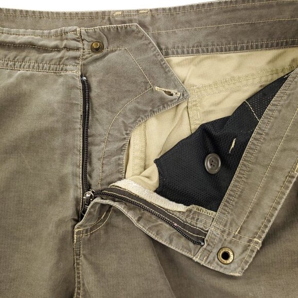 Kuhl Quick Dry Outdoor Hiking Cargo Shorts Snap Zippered Men "38" Real Waist 40 - Picture 12 of 12